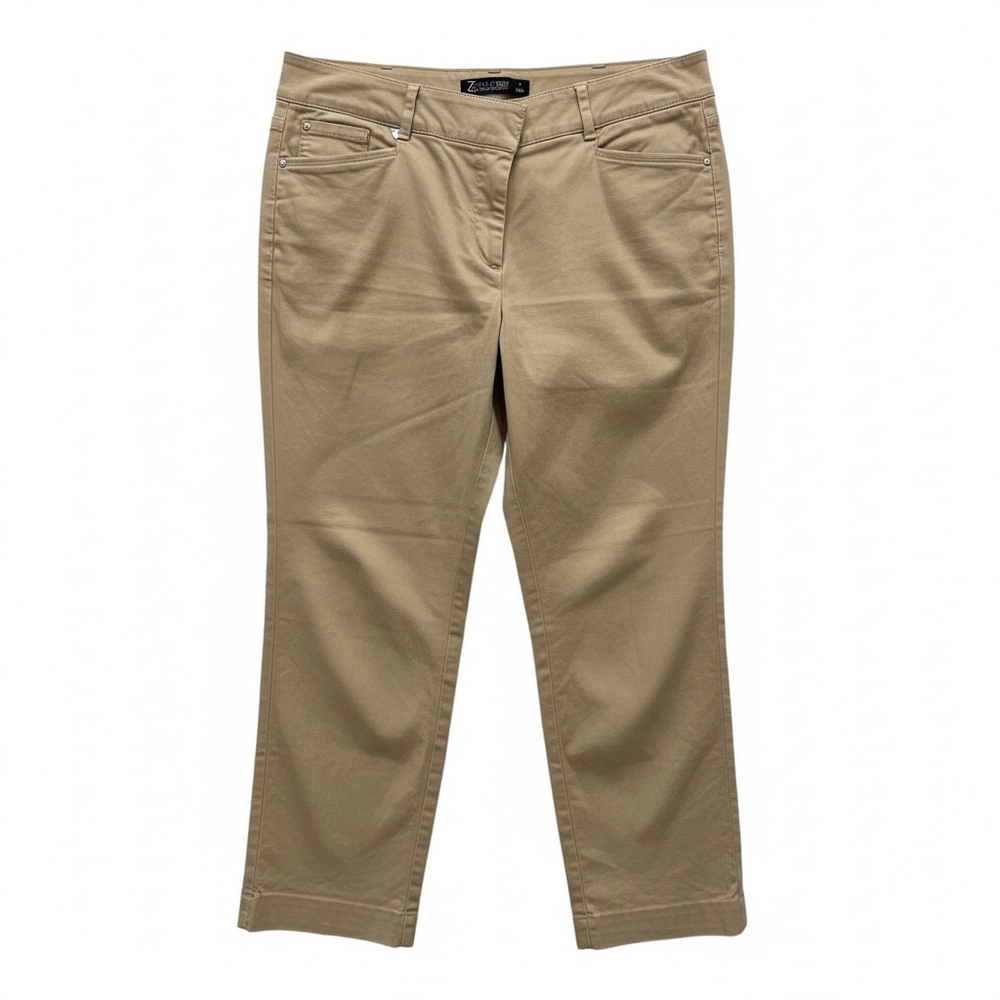 7th Avenue Design Studio Khaki Crop Pants - Size 12